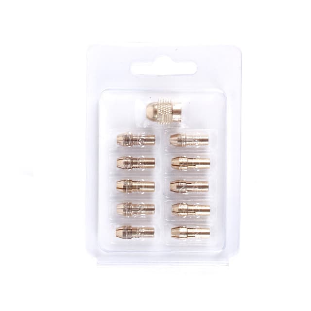 0,5-3,2 mm borkrone Chucks 11-delt Gull