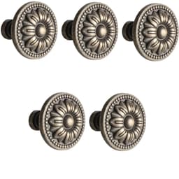 Skåpshandtag Lådhandtag med skruvar 5-pack Brons