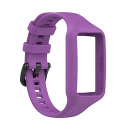 Klokkearmbånd med urkasse i silikon Lilla Huawei Band 7 / Band 6 / Band 6 Pro, Honor Band 7 / Band 6