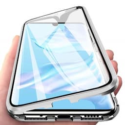 Huawei P30 Pro etui med skærmbeskytter Sølv