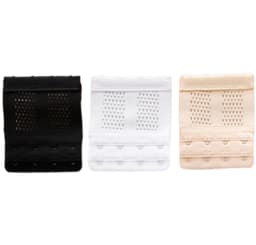 Komfortabel elastisk BH-forlenger BH-lukkeforlengelse 2 rader 4 kroker 3-pakning