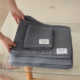 3-delers premium badehåndklesett, 1 badehåndkle 1 håndkle 1 vaskeklut Grå