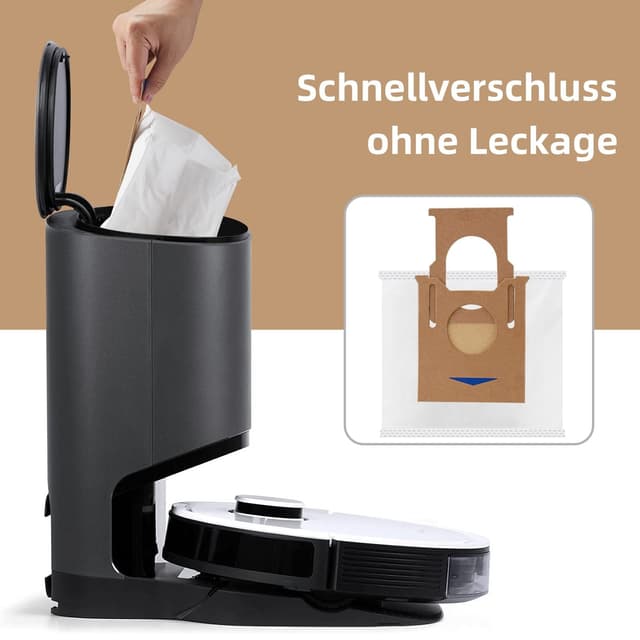 Lot de 20 sacs à poussière jetables pour aspirateur ECOVACS Deebot T8 AIVI / T8 Max / N8 Pro Plus / N8 Pro / DX93 / DDX96/N10 Plus - Sacs de rechange