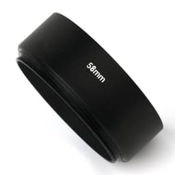 Universal kamera motljusskydd för Canon Nikon Sony Svart 58 mm