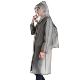 Uudelleenkäytettävä EVA-sadetakki, vedenpitävä sadeponcho hupulla XL