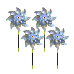 Reflekterande Fågelskrämma / Vindsnurra - Silver 4-pack