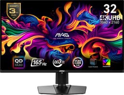 MSI MAG 321UP 31,5" UHD/QDOLED/165Hz/0,03ms gamingskjerm