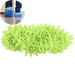 Moppetøfler Sko til gulvrengøring 1-par Grøn