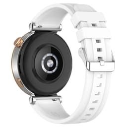 Silicone Klockarmband for 18 mm kompatibelt med Huawei GT4 46 mm/GT Runner/GT3 SE White