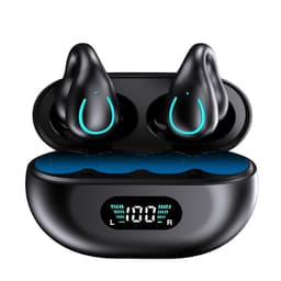 Ørefrie hodetelefoner med beinledning Bluetooth 5.3 Hi-Fi ENC Sort