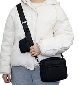 Stilig Crossbody-veske for kvinner Sort