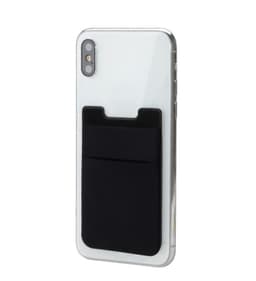 Itseliimautuva korttiteline matkapuhelimeen Lycra Black