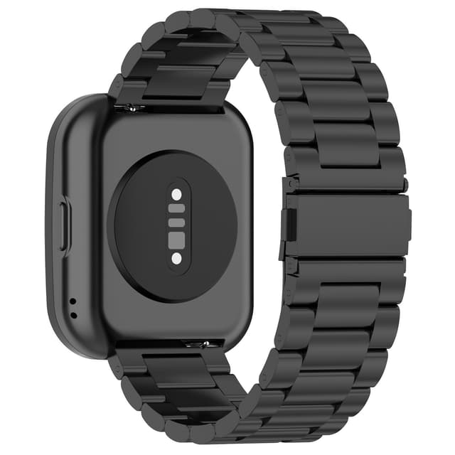 Klokkerem i rustfritt stål for Huami, Garmin, Vivomove og Huawei Sort