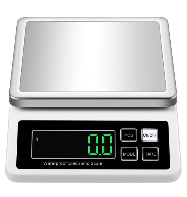 Elektronisk Digitalvåg Vit 10 kg/0,1 g