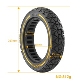 9,5x2,125 Robuste terrengdekk - 36 spor