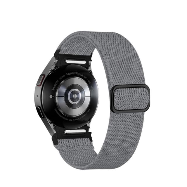 Samsung Galaxy Watch 6 -rannekoru säädettävällä soljella Tummanharmaa