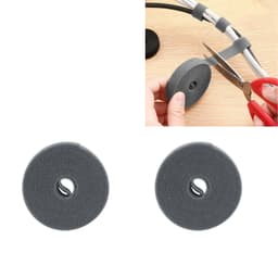 2 paket med kardborreband för förvaring av tråd Grå