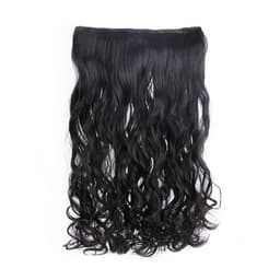Seamless Wave hair extension parykk Sort