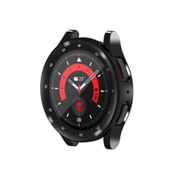 TPU-skyddsfodral med skaldesign för Samsung Galaxy Watch 5 Pro Svart