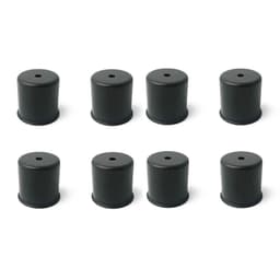 8-pakning med lysestaker for DIY lysestaker Sort