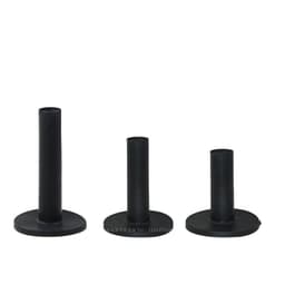 Kumigolf T-paidat ajoradalle 3 kokoa 58/68/85 mm 3 kpl Musta
