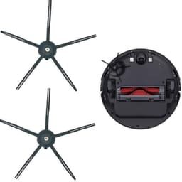 Sidoborste 2-pack Svart