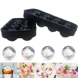 8-Sfärig Isbollsform 2-pack Svart