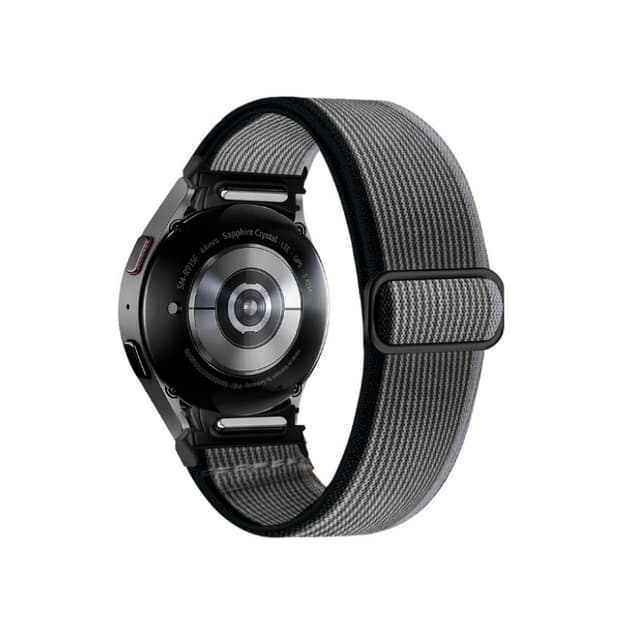 Samsung Galaxy Watch 6 -rannekoru säädettävällä soljella Musta + harmaa