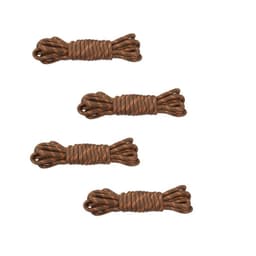 Runde skolisser 2 par Brun 100 cm