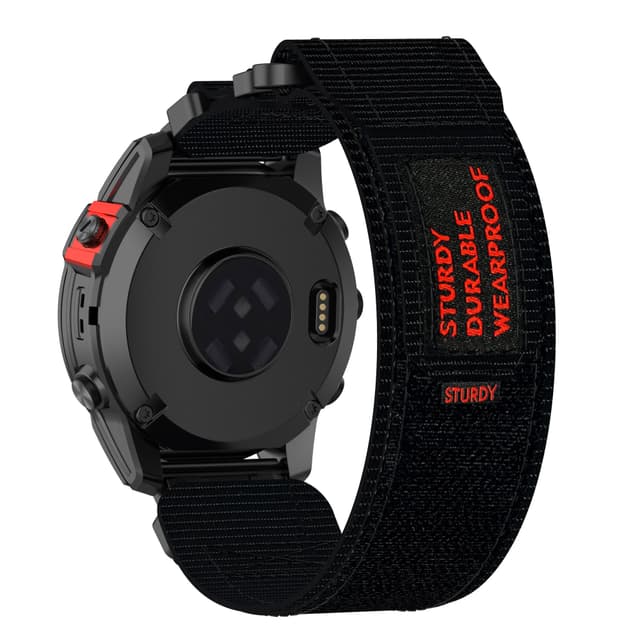 Garmin 22mm Quick Release Nylon Armbånd Sort