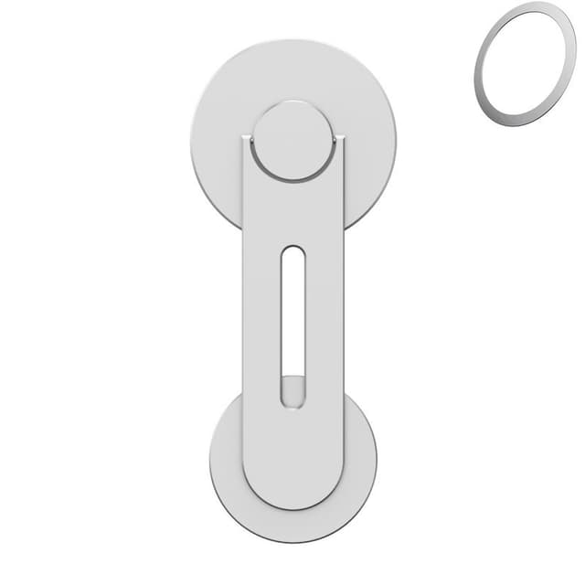 Magnetisk Hoppfällbar Mobilhållare Silver