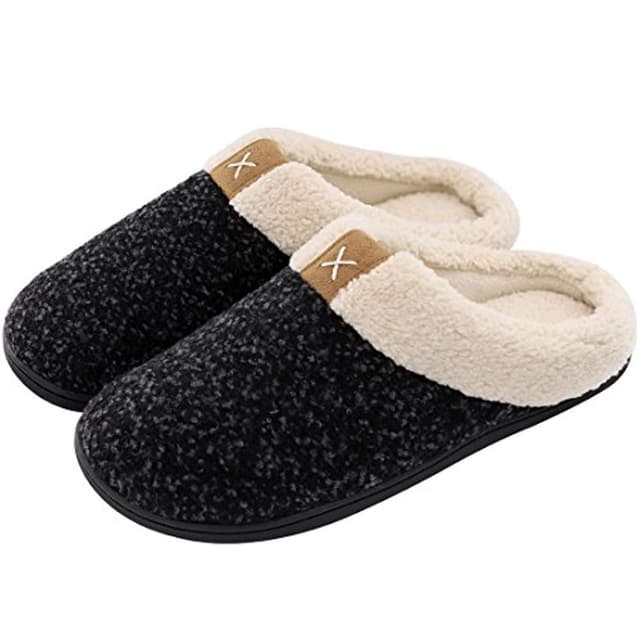 Varme komfortable hjemmesko med memory foam XL