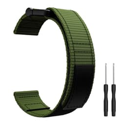 Urrem 22 mm til Garmin Fenix 5/6/7 Forerunner Approach Nylon Grøn