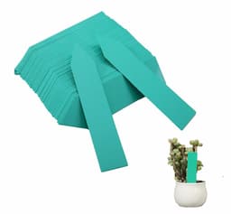 Vanntette planteetiketter / planteskilt med hull PVC 100-pakning Grønn