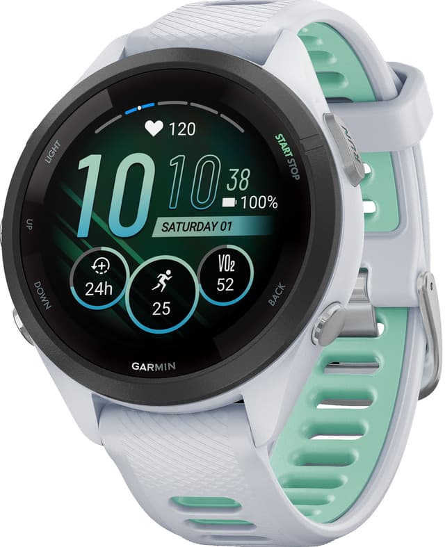 Garmin Forerunner 265S sportsklokke (hvit)