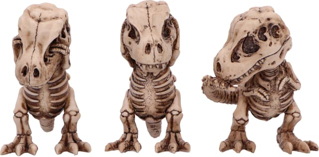 Nemesis Now Three Wise Tyrannosaurus Rex Skeletons actionfigursett