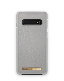 Saffiano Case Galaxy S10 Light Grey