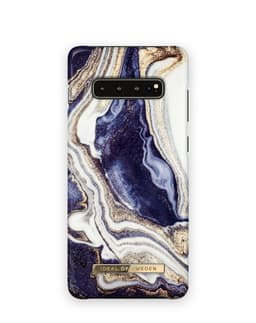 Fashion Case Galaxy s10+ Golden Indigo marble