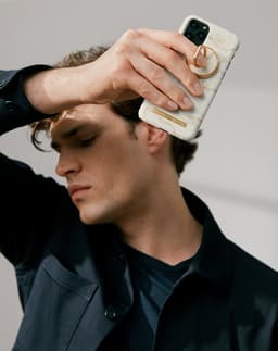 Printed Case iPhone 11/XR Golden Pearl Marble