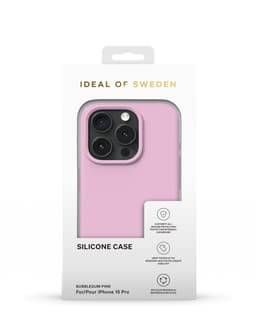 Silicone Case iPhone 15 Pro Bubblegum Pink