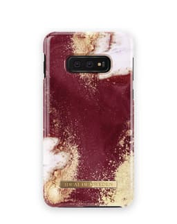 Fashion Case Galaxy S10E Golden Burgundy Marbl
