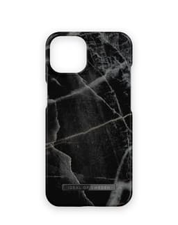 Printed Case MagSafe iPhone 14 Plus Black Thunder Marble
