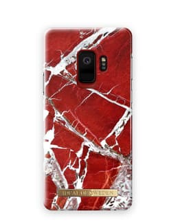 Fashion case Galaxy S9 Scarlet Red Marble