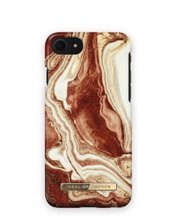 Fashion Case iPhone 8/7/6/6S/SE Golden rusty marbl