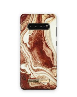 Fashion Case Galaxy s10+ Golden rusty marble