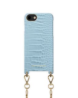 Atelier Necklace iPhone 8/7/6/6S/SE Sky Blue Croco