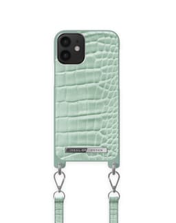 Atelier Necklace Case iPhone 12 MINI Mint Croco
