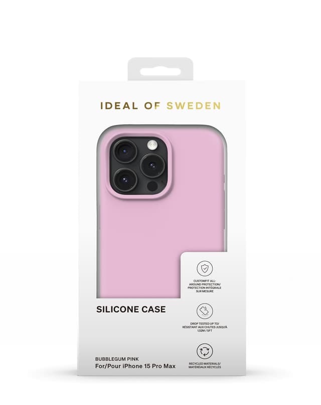 Silicone Case iPhone 15PM Bubblegum Pink