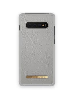 Saffiano Case Galaxy S10+ Light Grey
