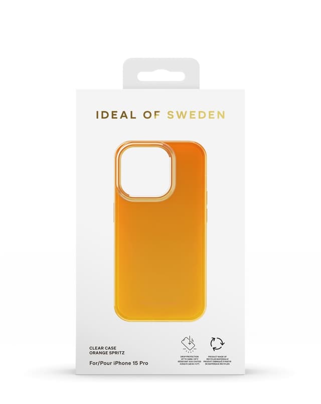 Clear Case iPhone 15 Pro Orange Spritz